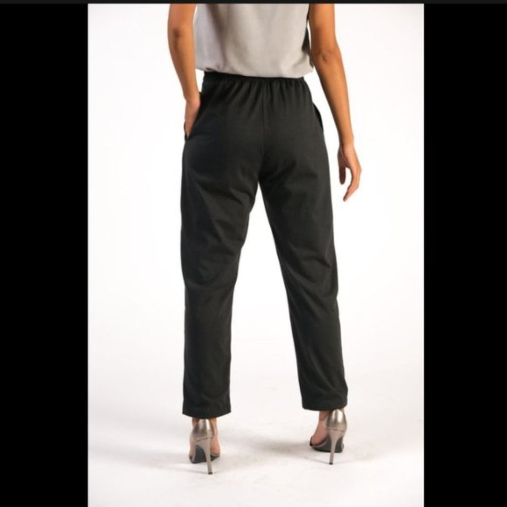 NWT Tonle Jersey Knit Trouser Pants in Black - Picture 2 of 3